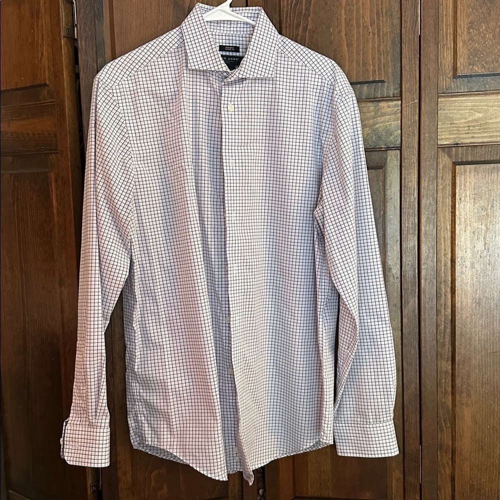 Pronto Uomo Black and White Checkered Shirt